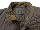 Barbour Jacket M/L Olive Brown Chelsea Padded Quilt Polyester