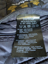 Barbour Jacket L Navy Blue Ariel Padded Quilt Polyester