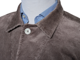 Oscar Jacobson Hampus Overshirt/Jacket M Taupe Cotton Corduroy