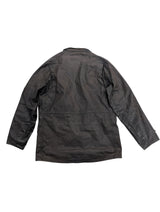 Barbour Jacket M Charcoal Brown Sapper Waxed Cotton