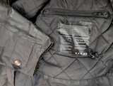 Barbour Jacket M Charcoal Brown Sapper Waxed Cotton