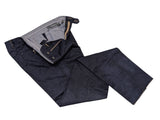 The Wardrobe Trousers 32 Navy Blue Garment Dyed Cotton Twill
