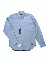 Christian Lacroix Rare Sample Shirt 16 Light Blue Cotton
