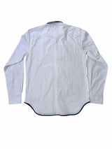 Christian Lacroix Rare Sample Shirt 16 White Textured Cotton