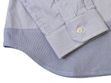 Christian Lacroix Rare Sample Shirt 16 Blue Striped Cotton