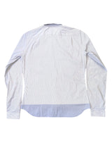 Christian Lacroix Rare Sample Shirt 16 Blue Striped Cotton