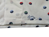 Christian Lacroix Rare Sample Shirt 16 Paint Splattered Dot Hemmed Cotton