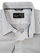 Christian Lacroix Rare Sample Shirt 16 Paint Splattered Hemmed Cotton