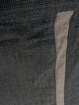 Christian Lacroix Rare Sample Shirt 16 Charcoal Grey Check Cotton
