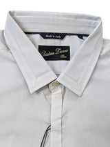 Christian Lacroix Rare Sample Shirt 16 White Fly Front Cotton