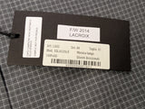 Christian Lacroix Rare Sample Shirt 16 Grey Check Slate Sleeved Cotton