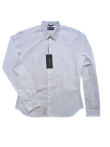 Christian Lacroix Rare Sample Shirt 16 White Formal Two-faced French Cuffs Cotton