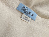 Battisti Scarf Vanilla Ivory Pure Lightweight Cashmere Whisper