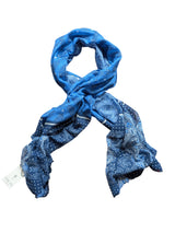 LBM 1911 Scarf Blue Bandana Pattern Modal/Cotton