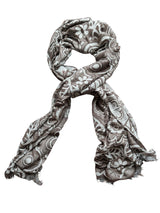 LBM 1911 Scarf Soft Brown Oversized Florals Modal