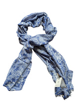 LBM 1911 Scarf Soft Blue Florals Modal