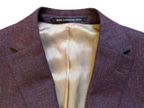 Baumler Loro Piana Blazer 40R Plum Weave Wool/Linen/Silk Tweed