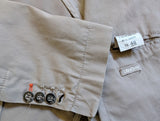 Liu Jo Milano Unconstructed Sport Coat 38R Tan Cotton Needlecord