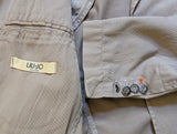 Liu Jo Milano Unconstructed Sport Coat 38R Tan Cotton Needlecord