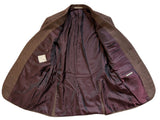 Pal Zileri Sport Coat 38R Brown Birdseye 2-button Wool/Cotton/Cashmere