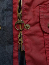Barbour x William Morris Ladies Coat S/M 6 US Red Utility Waxed Cotton RARE!