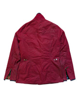 Barbour x William Morris Ladies Coat S/M 6 US Red Utility Waxed Cotton RARE!