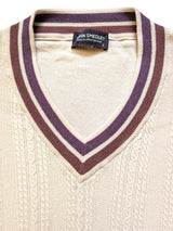 John Smedley Sweater S Oatmeal Cabled Sea Island Cotton