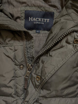 Hackett Down Parka S Metallic Green Nylon