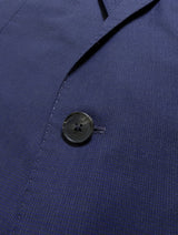 Hugo Boss Suit 40R Blue Microcheck Colombo Wool/Silk