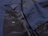 Hugo Boss Suit 40R Blue Microcheck Colombo Wool/Silk