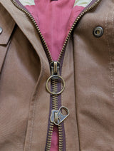 Hackett Rally Field Jacket M Light Brown Waxed England