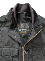 Barbour Biker Jacket Boys L Soft Black Waxed Cotton