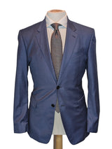 Paul Smith Suit 38R Slim Cadet Blue 2-button Pure Wool Italy
