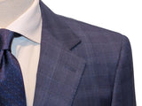 Benjamin Suit Soft Blue Plaid 2-Button REDA Wool