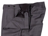 Benjamin Zegna Suit Grey Light Blue Windowpane Pure Wool