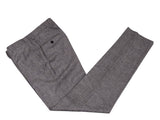 Benjamin Loro Piana Suit Black & White Plaid 2-Button Wool Flannel