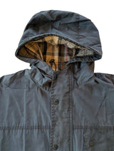 Barbour Jacket S/M Blue-Grey Durham Kagoule Waxed Cotton