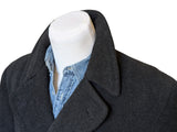 Vintage John Collier Belted DB Great Coat L/42R Charcoal Heavy Wool
