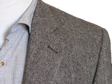 Chester Barrie Sport Coat 40R Oat Grey Herringbone 2-button Wool