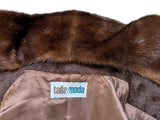 Piacenza Women's Coat XL Brown Baby Llama & Mink
