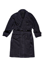 Vintage Van Kollem Belted Balmacaan Raglan DB Coat 42R Navy Heavy Wool/Cashmere