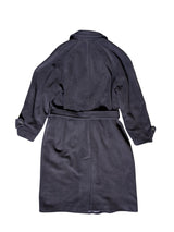 Vintage Van Kollem Belted Balmacaan Raglan DB Coat 42R Navy Heavy Wool/Cashmere