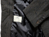Alnis Bespoke Coat M/40S Olive-Grey Peak Lapel Wool