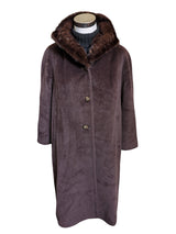 Piacenza Women's Coat XL Brown Baby Llama & Mink