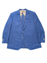 Pal Zileri Sport Coat 48R Mid Blue 2-Button Pure Cashmere
