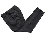 Hackett Trousers 33 Charcoal Plaid Flat Front Cotton
