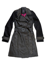 British Millerain x Mallalieus Ladies Coat XS/S Black Wool Waxed Cotton (Copy)