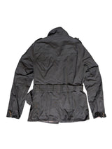 Barbour Ladies International Belted Waxed Jacket 4 US Black Cotton