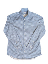 Stenströms Sport Shirt M Light Blue Geometric Cotton