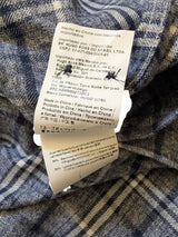 Hugo Boss Shirt L Blue Plaid Cotton/Lyocell Flannel